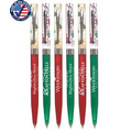 Certified USA Made, Holiday Designed Twister Deluxe Ballpoint Pen